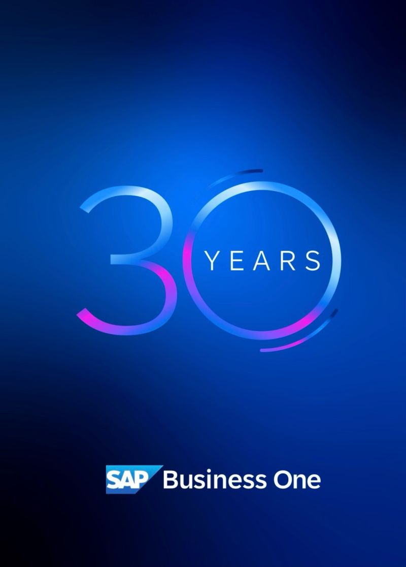 SAP Business One 30周年纪念海报